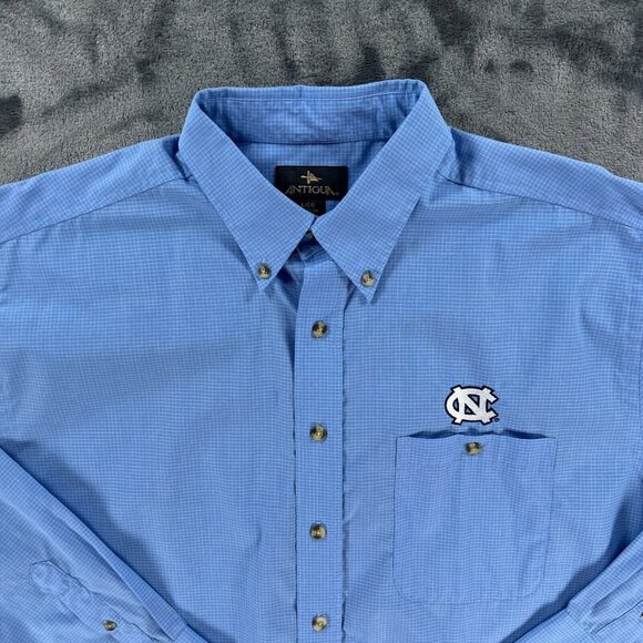 Antigua Button Up Men L University of North Carolina Tar Heels Football Coach - Picture 3 of 9